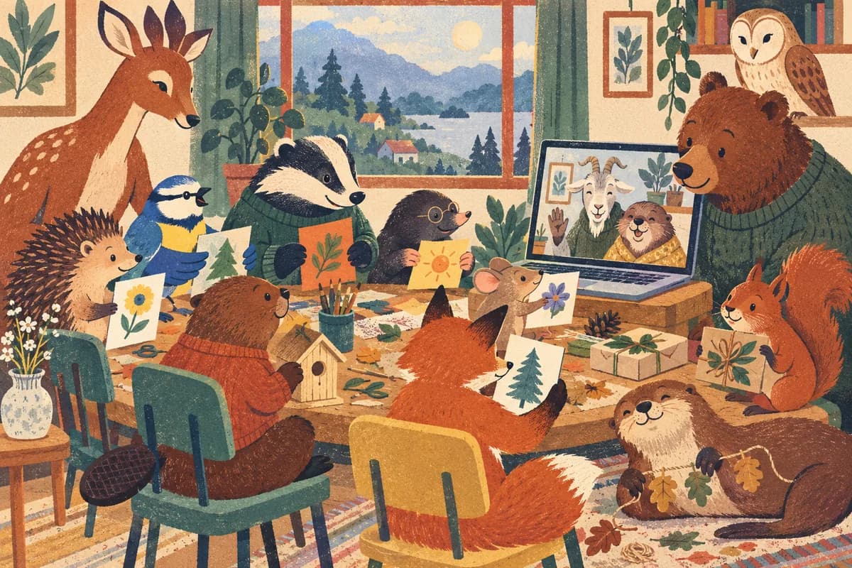 Garder le lien avec des grands-parents éloignés : Selon l’activité choisie, vous pouvez partager une carte pliée, une lettre illustrée ou les premières pages d’un livret de souvenirs. Des de