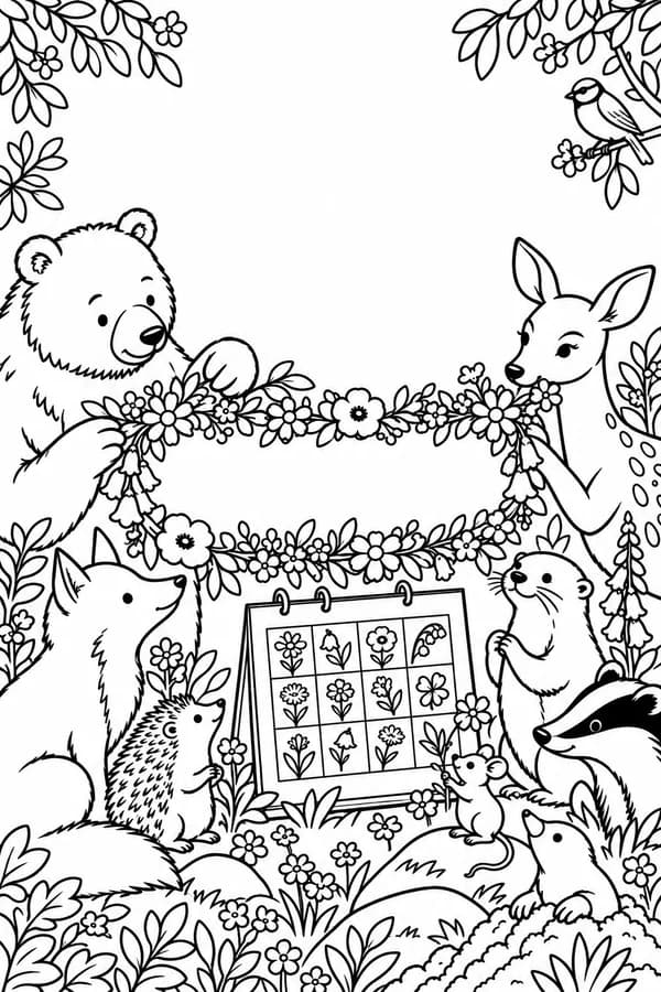 Version à colorier : Carte « Bonne fête » à personnaliser avec un prénom