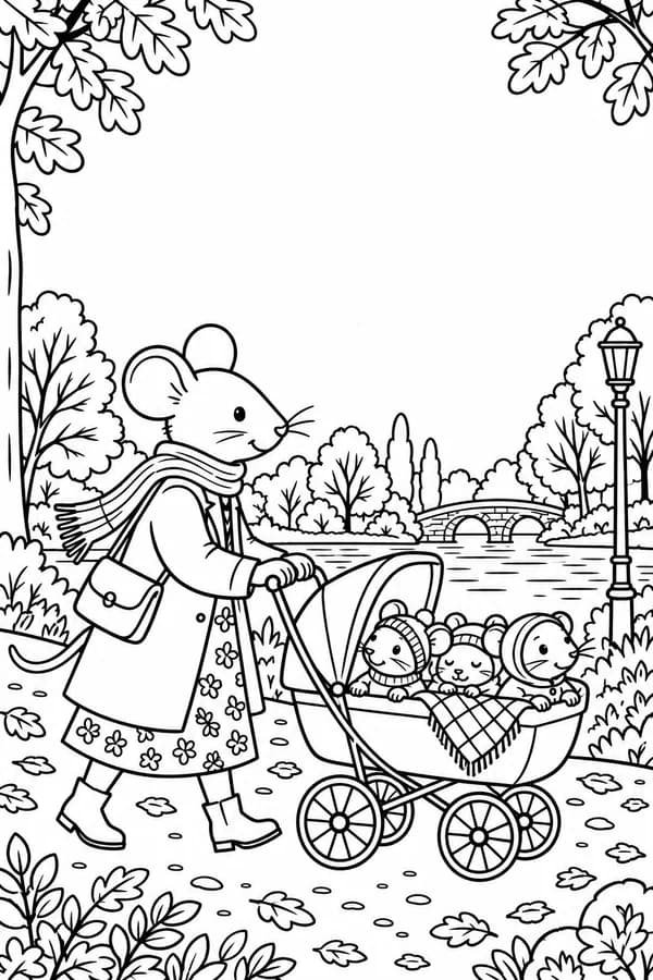 Version à colorier : Carte merci nounou à imprimer